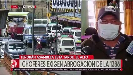 Choferes de El Alto se manifestaron decepcionados tras reunirse con el Gobierno para hablar de la Ley 1386