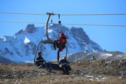 Erciyes Kayak Merkezi'nde kurtarma tatbikatı yapıldı