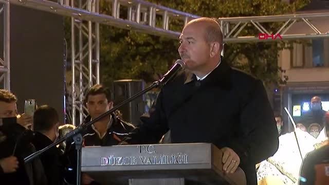 BAKAN SOYLU DÜZCE DEPREMİNİN YIL DÖNÜMÜ İÇİN DÜZENLENEN ANMA TÖRENİNDE KONUŞTU- TAMAMI FTP'DE