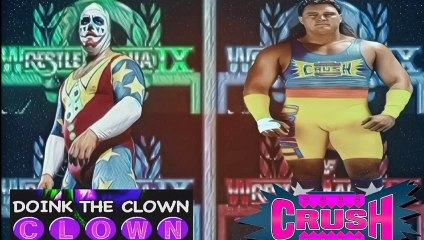 Doink The Clown vs Crush / Wrestlemania IX full entrances