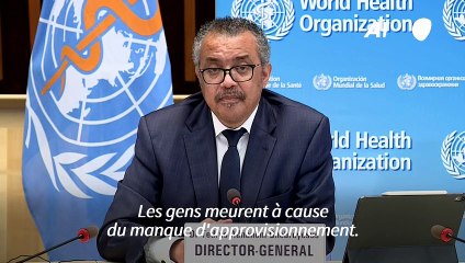 Ethiopie : le patron de l'OMS dénonce le "blocus" du Tigré qui tue des gens