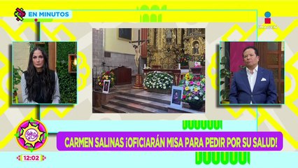 Misa para pedir por la salud de Carmelita Salinas estaría por comenzar