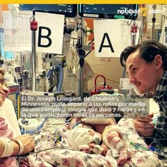 Gemelas que nacieron unidas se recuperan satisfactoriamente tras separación