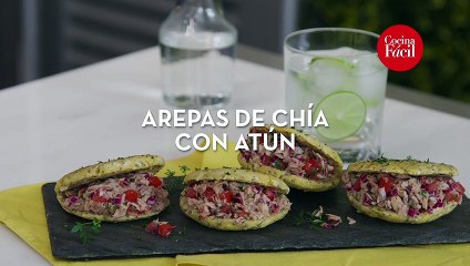 Arepas de chía con atún  - Cocina Fácil ‍