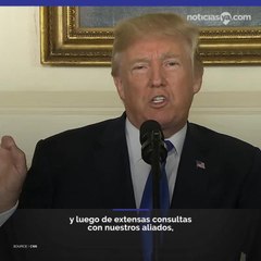 Trump descertifica acuerdo nuclear con Iran