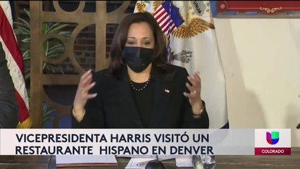 Kamala Harris en restaurante hispano