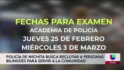 Reclutan oficiales de policia bilingues en Wichita