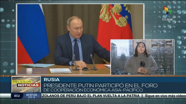 Pdte. Putin aboga por fortalecer cooperación alimentaria y enérgetica en Foro Asia- Pacífico