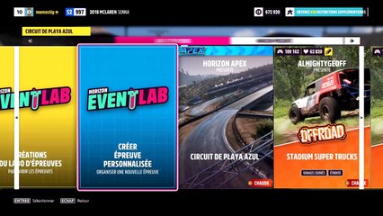 Forza Horizon 5 circuit de playa azul