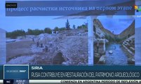 Arqueólogos rusos y sirios contribuyen a restaurar sitios patrimoniales en Siria