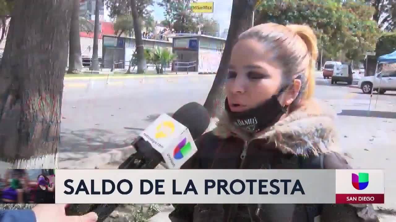 Noticias San Diego 6pm 030921 - Clip TJ PROTEST DAMAGE
