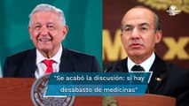 Calderón reconoce a AMLO por aceptar que hay desabasto de medicinas