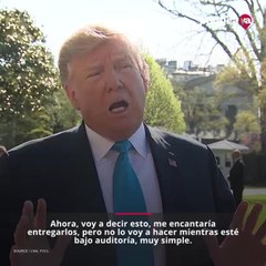 Trump dice que no entragará declaración de impuestos