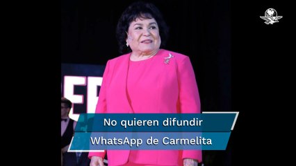 Intentan hackear WhatsApp de Carmen Salinas para pedir dinero por su salud