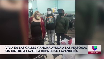 Vivía en las calles y ahora ayuda a las personas sin dinero a lavar la ropa en su lavandería