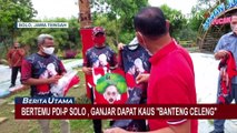 Temui DPC PDIP Kota Solo, Ganjar Dapat Kaos Gambar Banteng Celeng