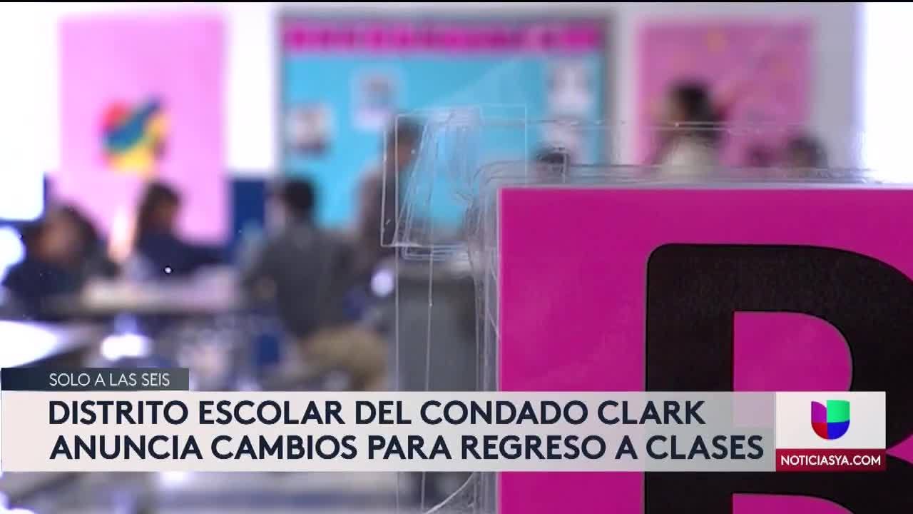 Distrito escolar CCSD regresa a las aulas