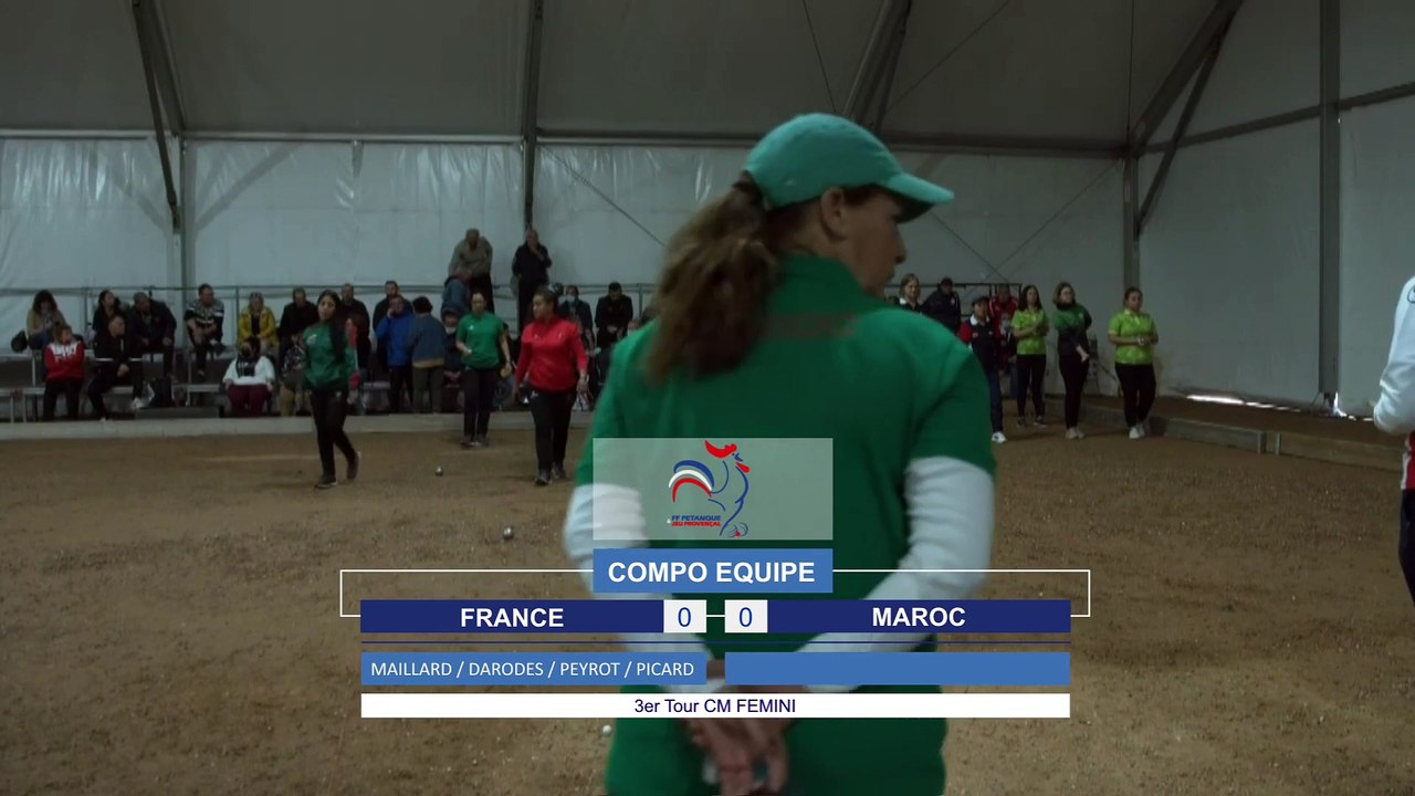 CM SENIORS FEMININS 2021 - FRANCE VS MAROC - 3ème TOUR SWISS