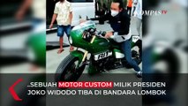 Penampakan Motor Custom Presiden Jokowi saat Tiba untuk Jajal Sirkuit Mandalika