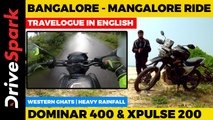 Bajaj Dominar & Hero Xpulse 200 Western Ghats Ride | Bangalore - Mangalore | Shiradi Ghats; Monsoon
