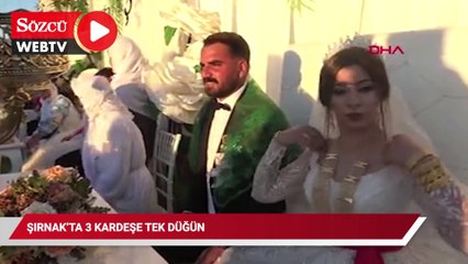 Şırnak'ta 3 kardeşe tek düğün