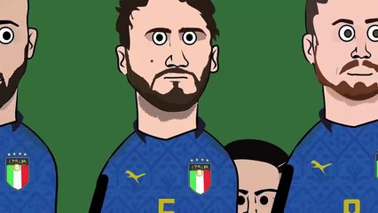 UEFA EURO 2020 - L'ITALIA  - PARODIA CARTOON - Parte 1