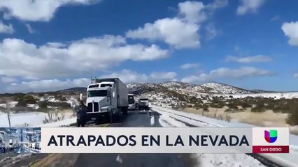 Continúa cerrada la carretera La Rumorosa tras tormenta invernal