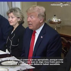 Trump dice que Alemania es presa de Rusia