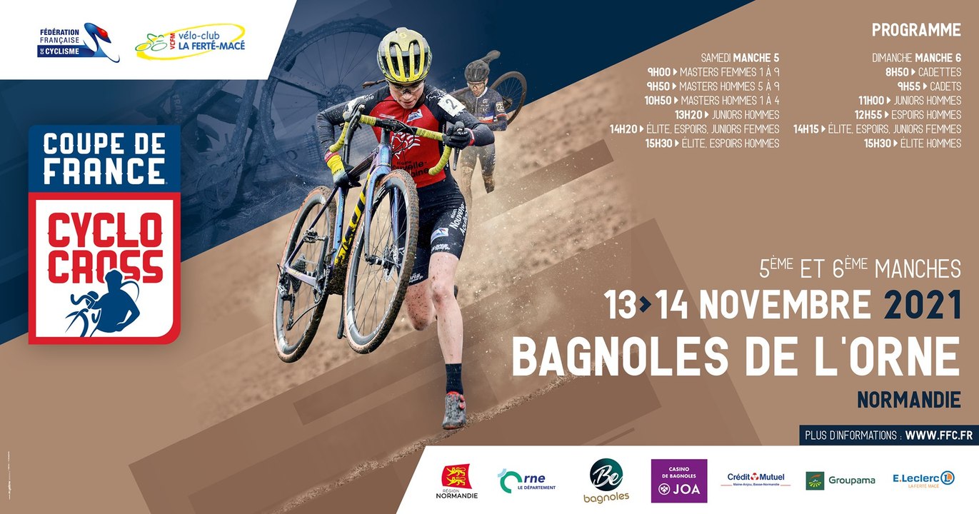 Coupe de France de Cyclo-cross - Bagnoles de l'Orne 14 novembre 2021