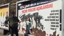 Seyit Rızanın ölüm yıl dönümü öncesi asılan afişler kaldırıldı