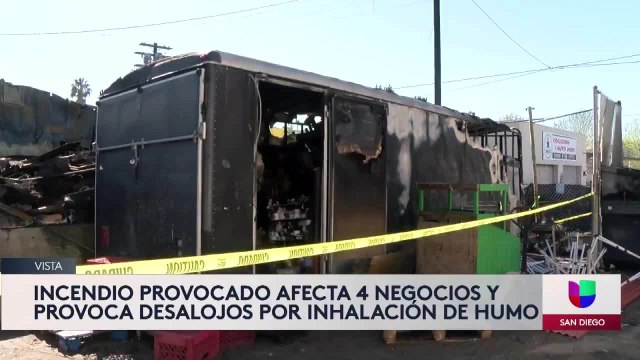 Noticias San Diego 6pm 011821 - Clip VISTA FIRE