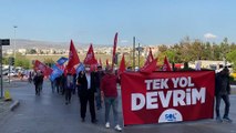 SOL Parti'nin İzmir'deki 'Devrimci Demokratik Cumhuriyet' mitingi yürüyüşle başladı