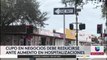 Limitan a negocios en el co. Hidalgo por aumento de hospitalizaciones