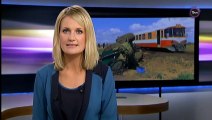 Togulykke ved jernbaneoverskæring i Ramme | Midtjyske Jernbaner | Martha Virst Kjælder | Lemvig | 23-05-2013 | TV MIDTVEST @ TV2 Danmark