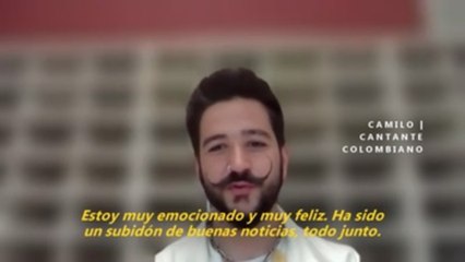 Camilo disfruta de las 10 nominaciones a Latin Grammy