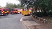 TWFRS Crews at the scene of a fire at Farringdon Row in Sunderland
