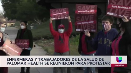 Noticias San Diego 6pm 121120 - Clip NURSES PROTEST