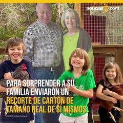 Estos abuelos le hicieron una sorpresa muy especial con motivo de las festividades