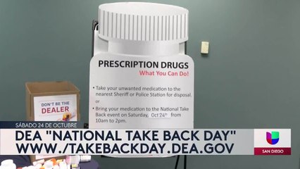 Noticias San Diego 6pm 102220 - Clip DEA TAKE BACK