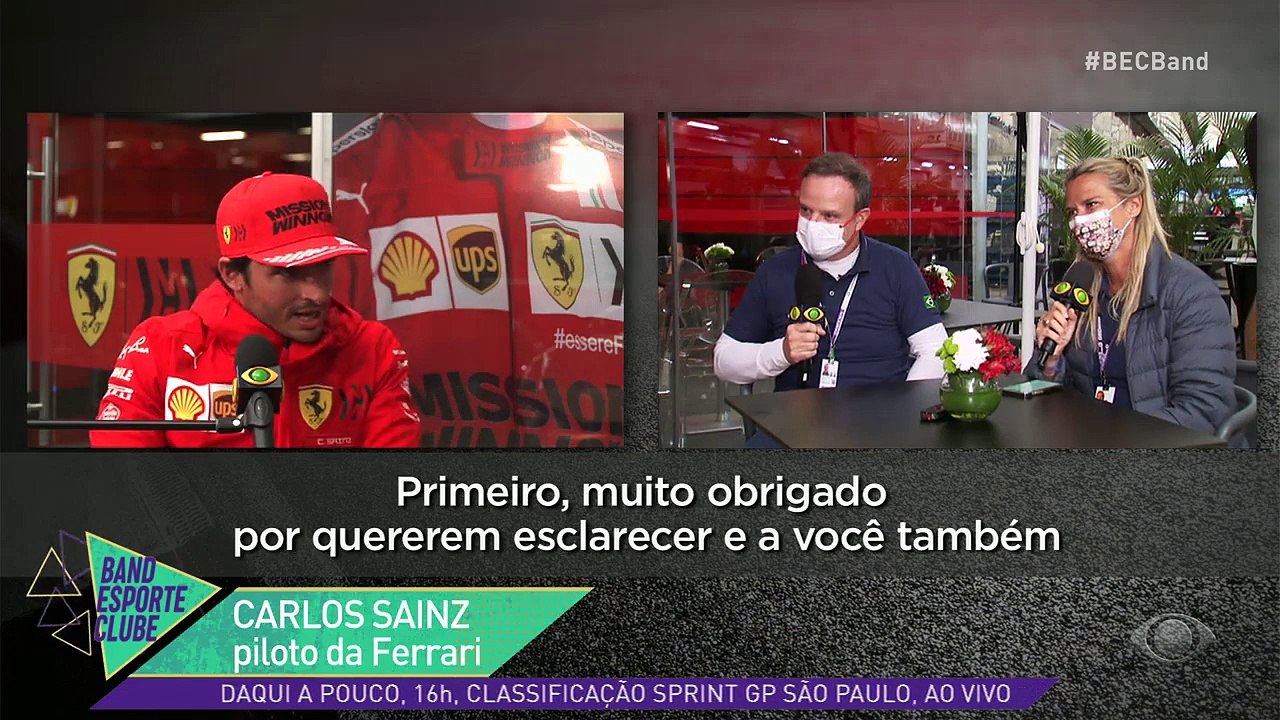 Carlos Sainz e Rubens Barrichello ficaram frente a frente pela primeira vez após a fala polêmica do piloto mexicano dizendo não querer ser um Rubinho ao invés de um Michael Schumacher. #BECBand
