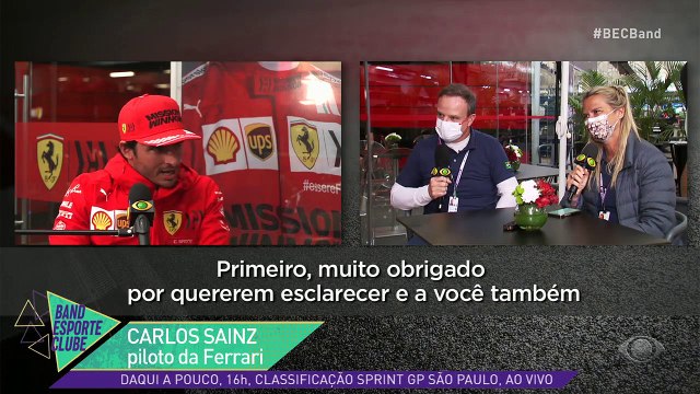 Carlos Sainz e Rubens Barrichello ficaram frente a frente pela primeira vez após a fala polêmica do piloto mexicano dizendo não querer ser um Rubinho ao invés de um Michael Schumacher. #BECBand
