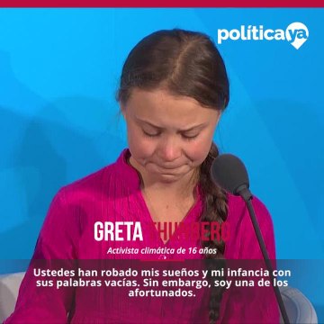 Greta Thunberg ante cumbre del clima de la ONU