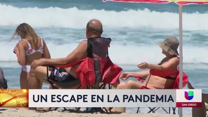 La ola de calor y la reapertura de las playas parece convertirse en un escape en medio de la pandemia para muchas personas
