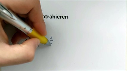 Brüche subtrahieren leicht erklärt – Schritt für Schritt Anleitung ✨