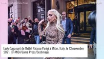 Lady Gaga en tenue léopard, apparition remarquée à Milan