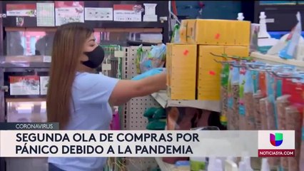 Segunda ola de compras por pánico debido a la pandemia