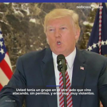 Trump defiende supremacistas blancos en Charlottesville