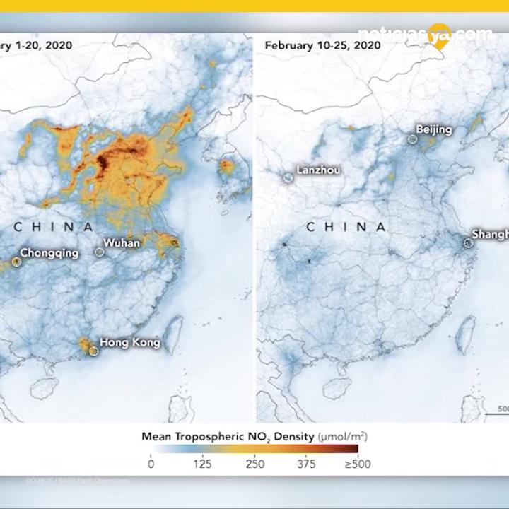 Se reduce la contaminacion en China gracias al coronavirus
