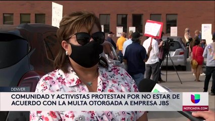 Protestan contra multa de 15 mil dólares a JBS