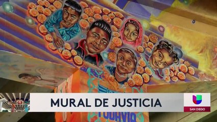 Honran a Anastasio Hernandez con mura en Chicano Park